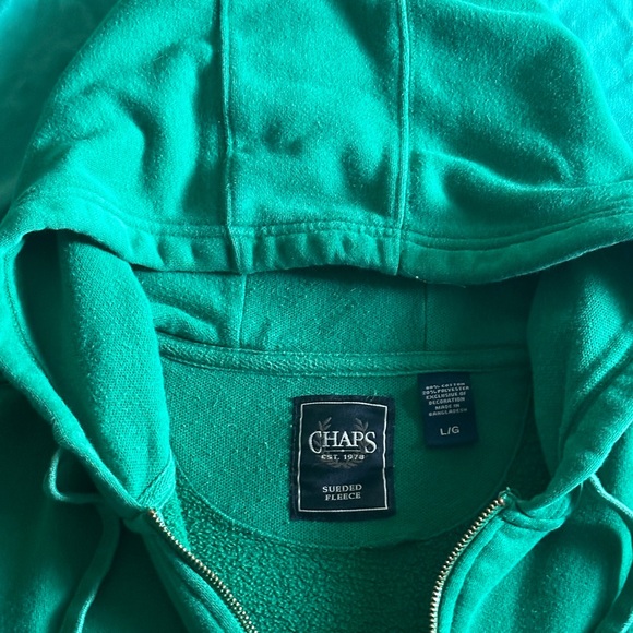 Chaps full zip hoodie, XL GREEN - Picture 4 of 4